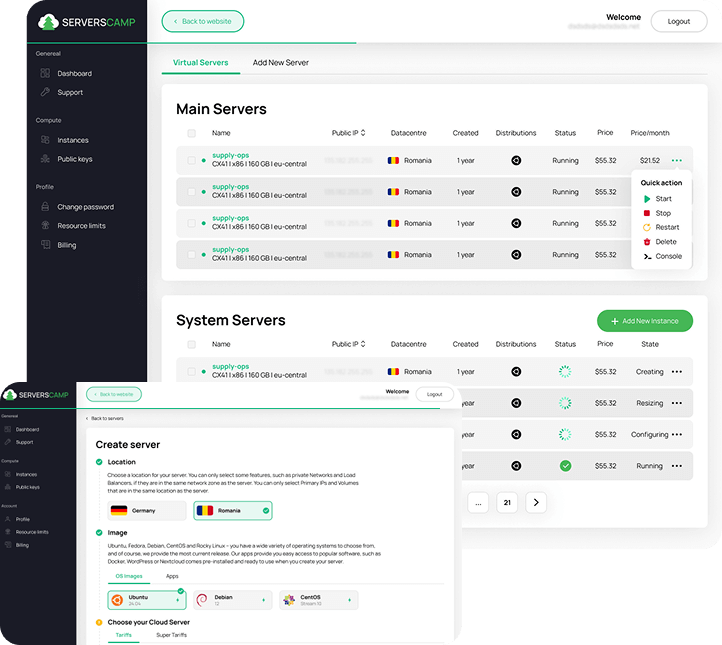 Instance manager